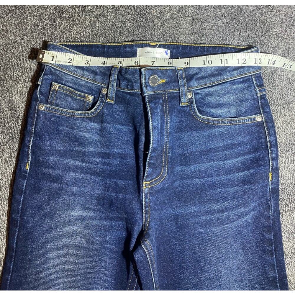 NWOT Anine Bing Dark Wash Skinny Jeans ( 26 ) - Picture 4 of 6
